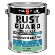 White Knight 4L Accent Gloss Rust Guard Quick Dry Advanced Enamel Paint