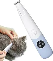 Pet Hair Clippers For Dogs - Grooming Shaver For Cat's Eyes Face With Led Light | Waterproof Cutter Electric Tool 600mAh For Facial Hair