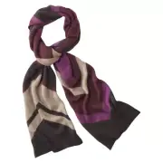 Missoni for Target Men's Knit Scarf Purple Chevron 84x12 Wool/Acrylic NWT