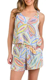 La Blanca Sunbaked Jewels Flyaway Cover-Up Tank in White at Nordstrom, Size Medium