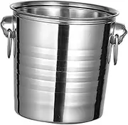 BEBEMOKO Portable Ice Storage Bucket Wine Beer Cooler for Parties Bars and Restaurants Multi Functional Elegant Design for Ice Cubes and Beverage Bottles