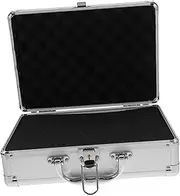 Operitacx Aluminum Alloy Portable Tool Case with Sponge Insert Hard Storage Briefcase for Men Secure Lockable Design Compact and Lightweight for Outdoor Use