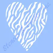 5" HEART ZEBRA STENCIL STENCILS TEMPLATE TEMPLATES PAINT ART HEARTS CRAFT NEW