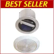 Stylish 50 CFM Bladeless Ceiling Fan - 7 Inch Modern White Ventilation Solution
