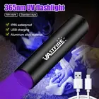 365nm UV LED Flashlight UltraViolet BlackLight Torch Inspection USB Rechargeable