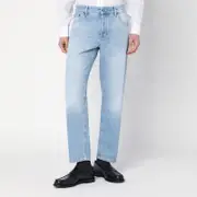 [PT Torino Denim] Light blue jeans with washed effect 34 Light blue