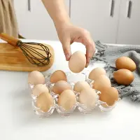 在飛比找樂天市場購物網優惠-亞克力雞蛋格 家用12格透明雞蛋托 分隔雞蛋鴨蛋廚房食物收納