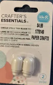 We R Memory Keepers Circle Spin & Trim Refill Blades 2/Pkg-FOR WR660091