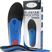 PCSsole Comfort Arch Support Insoles,Foot Supportive Orthotic Shoe Insert with Cushioning for Plantar Fasciitis, Heel Pain, Pronation, Flat Feet, Foot Pain Relief, Blue, Men(11.5-12)305mm