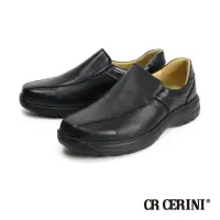 在飛比找momo購物網優惠-【CR CERINI】雙縫線舒適耐磨懶人休閒鞋 黑色(CR2