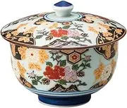 Turtle Rock Peony with Lid | Sencha with Lid (Arita Ware) [3.9 x 3.3 inches (10 x 8.5 cm) (200cc)]