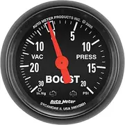 Autometer 2-1/16" Boost/Vacuum, 30 In HG/20 PSI, Mechanical, Z-Series (2601)