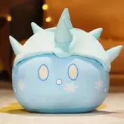 35cm Genshin Impact Plush Pillow Dolls Ice Slime Plushie Toys for Children