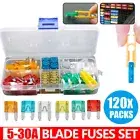Mini Car Boat Truck Blade Fuse Box Assortment Tools Parts 5A 10A 15A 20A 25A 30A