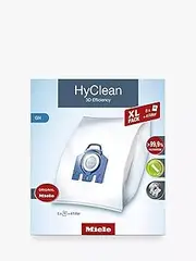 Miele GN HyClean Allergy Vacuum Cleaner Dustbags XL Pack, Vacuum Bags and SF-HA 50 HEPA AirClean Filter for Complete C2/C3 Vaccuum Cleaners, Pack of 8 Bags Plus 1 Filter