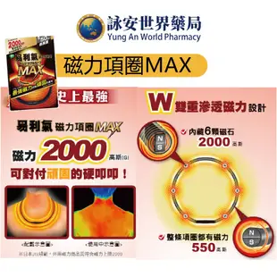 【易利氣】磁力項圈EX加強版 MAX 45cm/50cm 1500高斯 磁力項圈 AP磁王 項圈【詠安世界商城】
