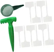 TOYANDONA 1 Set Garden Seeder Tool Dispenser with Plant Labels for Easy Planting and Digging Lightweight and Durable Material for Effortless Gardening