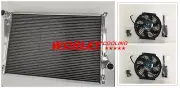 QLD-Aluminum radiator+fan for BMW E46 M3 330D 328 325 323 320 Ci 318i 1999-06 MT
