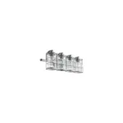 Quorum International 5364-4-7 Ellis Bathroom Vanity Light Tumbled Steel