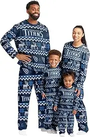 FOCO Mens NFL Team Ugly Pattern Matching Set Family Holiday Pajamas, 9-2682