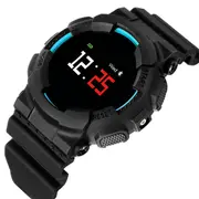 MX IP68 Color Screen Blood Pressure Heart Rate Sleep Monitor Sport bluetooth Smart Wristband BLUE COLOR