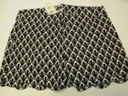Black and White Scallop Shorts by Mud Pie, Size Large (12-14), NWT