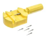 Adjustable Watch Band Strap Link Remover Repair Handy Tool with 5 EXTRA PINS YLW