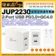 怪機絲 j5create JUP2230 2-Port USB PD3.0+QC4.0 智慧型快速充電器 雙USB