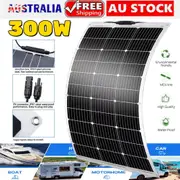 12V 300W Flexible Solar Panel 12V Mono RV Caravan Camping Boat Portable Power Charger