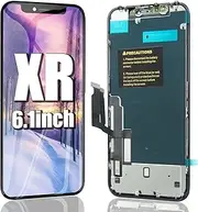 EFAITHFIX for iPhone XR LCD Screen Replacement 6.1 Inch Frame Assembly Display and 3D Touch Screen Digitizer Full HD with Waterproof Adhesive Compatible with Model A1984, A2105, A2106, A2108 (No Tool)
