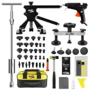 Professional PDR Car Dent Repair Kit with Glue Gun, Slide Hammer, and Bridge Too