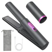 OBEST Cordless Hair Iron, Straight Iron, Ceramic Hair Iron, USB Rechargeable, 2-