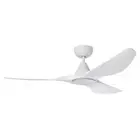 Surf 52" DC Ceiling Fan and LED Light in White by Eglo
