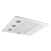 Martec Linear Mini LED Halogen Heat 3 in 1 Bathroom Heater Fan White MBHM1000W