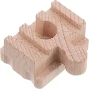 Train Short Straight Rail Wooden Train Track Pieces for Imaginative Building