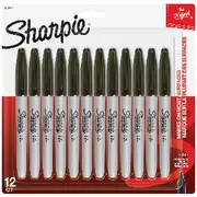 Sharpie Fine Permanent Markers Black 12 Pack
