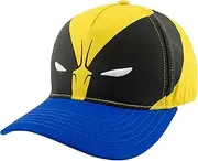 [Concept One] Wolverine Mask X-Men Snapback Hat Multicolor, Multicolor, One Size