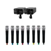 VocoPro - Portable Eight Handheld Field/Camera-Mountable Wireless Microphone...