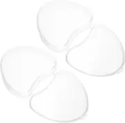 NULYLU 2pcs Love Shaped Storage Box Transparent 2pcs/set Supply Case Accessory Portable Case Case Case for Women Retainers for