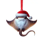 unbrand Christmas Stingray Decoration Christmas Tree Decoration Stingray Couple Flat Acrylic 2D Decoration Family Children And Friend Gift A