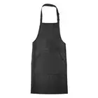 Kitchen Cooking Aprons Adjustable Long Ties Chef Apron with 2 Pockets Black