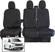 Seat Covers to fit the Ford Transit Custom 2024 Onwards | Tailored Driver & Double Passenger | Waterproof, Heavy Duty, Durable Easy to Fit Ford Transit Custom Seat Cover 2025 | Single Driver Armrest