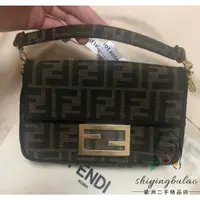 在飛比找蝦皮購物優惠-二手正品 FENDI 芬迪 MINI BAGUETTE 迷你