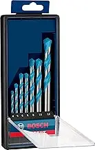 Bosch 7X Expert CYL-9 MultiConstruction Drill Bit Set (for Concrete, Soft Tiles, Ø 4-12 mm, Professional Accessory Impact Drill/Driver, Rotary Drill/Drivers)