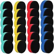 COOPHYA 24Pcs Magnetic Whiteboard Erasers Reusable Felt Dry Wipe for Classroom Office Home Design for Teaching and Learning