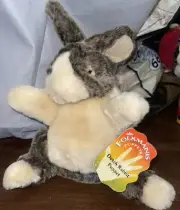 NWT Folkmanis Baby Dutch Bunny Rabbit Plush Full Body Hand Puppet Toy Brown