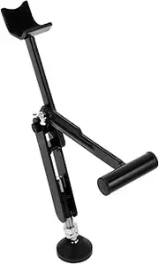 Rear Front Wheel Lift Stand Motorcycle Engine Stand Steel Black and Stable