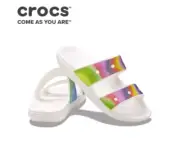 ️‍ Crocs Unisex Classic Tie Dye Two-Strap Sandals Slide Men's 10 women's 12