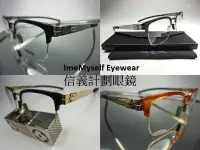 在飛比找Yahoo!奇摩拍賣優惠-信義計劃眼鏡 Eyewear 渡邊徹 WT037 眉框 無螺