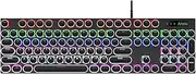 Snblzhef 104Pcs/Set Universal Round Key Cap Keycaps for Cherry MX Mechanical Keyboard Backlit Design Black